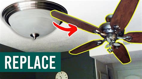 replacing light with ceiling fan